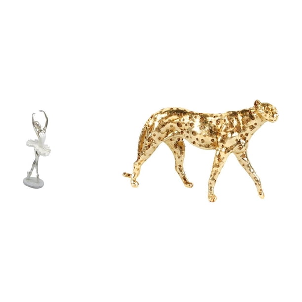Figura de escritorio de bailarina de ballet, estatua moderna de bailarina, figura de , adorno de resina, ideal para la oficina, decoración del