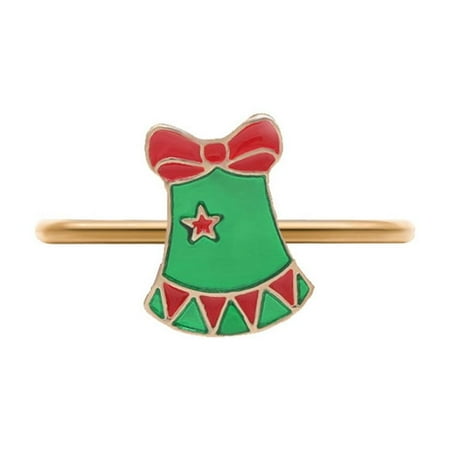 

Namzi-b Family Hotel Restaurant Desktop Decoration Napkin Ring Christmas Deer Flower Ring Christmas Tree Snowflake Napkin Ring Table Decoration Metal Napkin Ring -12 pieces (Style B)