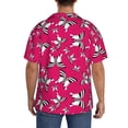 thumbnail image 3 of Gukieu Butterfly Print Men's Short-sleeved Shirts, Button-down Pocket Shirts, T-shirts, Beach Vacation Travel Summer Clothing-Medium, 3 of 5