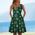 thumbnail image 2 of IROINNID Women's Sleeveless A-Line Dress Round Neckline Fashion Summer Christmas Loose Comfy Dress Prints Dress, 2 of 5