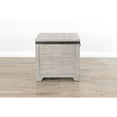 thumbnail image 3 of Sunny Designs Traditional Mahogany Wood End Table in Alpine Gray, 3 of 5