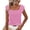 Pink, variant on Summer Tops for Teens 2025 Trendy Loose Fitting Short Sleeve Tops for Women Womens T Shirts Solid Tank Tops Tee Shirts New Arrivals
