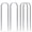 6 INCH-100, variant on 12 Inch 50 Pack Heavy Duty U Shaped Garden Stakes 11 Gauge Galvanized Fence Landscape Staples Metal Yard For Ground Drip Hose Inflatables Outdoor Decorations