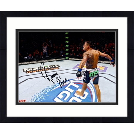 Framed Rafael dos Anjos Ultimate Fighting Championship Autographed 8" x 10" Celebration Photograph - Fanatics Authentic Certified