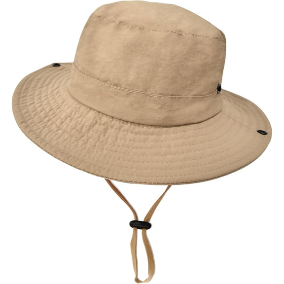 UPF 50  Kids Sun Hat Lightweight Quick Dry Foldable Bucket Hat, Adjustable Safari Fishing Hat for Boys and Girls