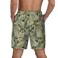thumbnail image 4 of Uemuo Tropical Plants Green Pattern Mens Swim Trunks Quick Dry Board Shorts with Mesh Lining, Stretch Beach Shorts Quick Dry No-Chafing Board Shorts-XX-Large, 4 of 9