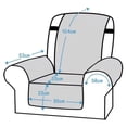thumbnail image 3 of AIGIA 1 Seat Recliner Sofa Cover Warm Cushion Soft Plush Armchair Cover Non-Slip Thicken Couch Washable Chair Slipcover Protector, 3 of 6