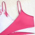 thumbnail image 5 of CAUYDY Toddler Girls Swimsuit 3Pcs Sets 1 x Girls Bikini Swimsuit + 1 x Bikini Bottoms + 1 x Cover Ups Kid Girls Swimsuit Sets 5T 6T 7T Girls Summer Swimwear (Sizes 140,F02-Hot Pink), 5 of 9