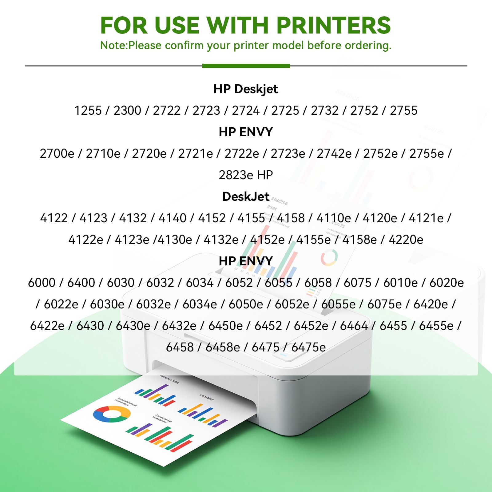 67XL Ink Cartridges Work Compatible for HP 67 ink cartridge for HP Ink 67 Black and Tri-Color Printer Ink 3-Pack
