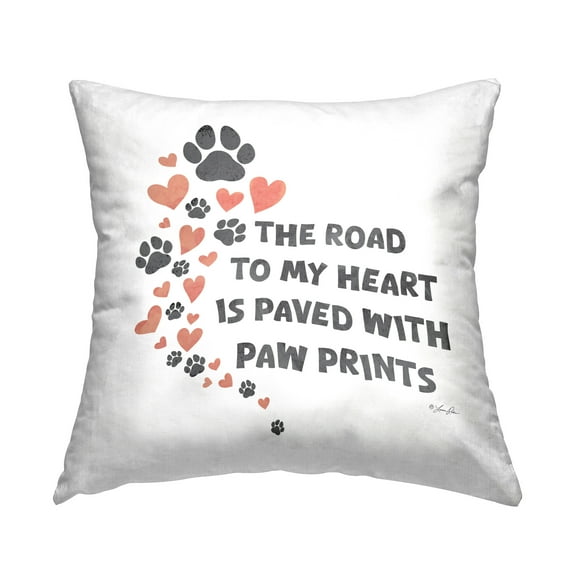 Stupell Industries Road To My Heart Decorative Printed Throw Pillow Design by Lauren Rader