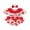 Red, variant on BemeyourBBs Mama's Besite Baby Girl Clothes Summer Smocked Bubble Romper Strawberry Outfit Short Sleeve Doll Collar Letter Embroidery Bodysuit Newborn Playsuit