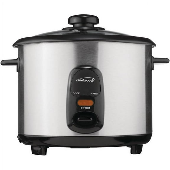 Brentwood Appliances New TS-20 10-Cup Uncooked/20-Cup Cooked Rice Cooker, Stainless Steel