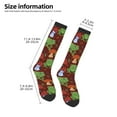 thumbnail image 5 of Daiia Sports Socks Frogs and Mushrooms Printed Novelty Crew Socks for Men Women Knee High Socks Cotton Socks Soft & Breathable Support Unisex Socks, 5 of 9