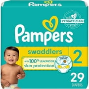 Pampers Baby Diapers - Swaddlers - Size 2, 29 Count, Ultra Absorbant Disposable Infant Diaper