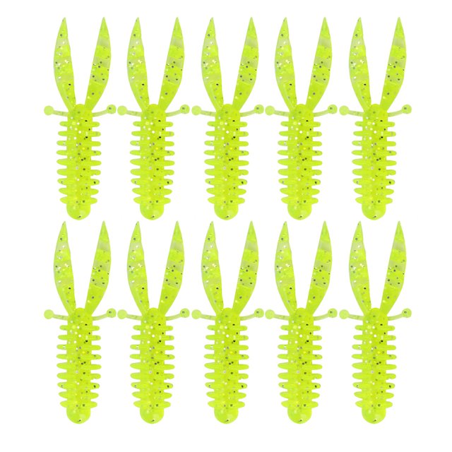 10 Pcs Fishing Artificial Lures Soft Baits Realistic Looking Bright Colors Outdoor Fishing Swimbaits Bionic Lures