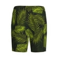 thumbnail image 5 of Naloa Tropical Palm Leaves Fern Leaf Men's Short Pajama Pants, Lounge Comfort Shorts with Elasticized Waistband and Side Pockets - 4X-Large, 5 of 9