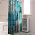 thumbnail image 4 of Shower Curtain Turquoise Modern Art Abstract Painting Shower Curtains for Bathroom Decor Teal Gray Shower Curtain Sets with Hooks Waterproof Fabric Bath Curtain Extra Long 72" X 84", 4 of 6