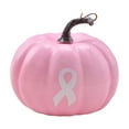 thumbnail image 2 of FYHALE Pink Pumpkin Pillow - Thanksgiving and Halloween Charity Pumpkin Ornament, 2 of 6