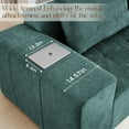 thumbnail image 6 of YINIX 107" Modern Sofa Couch with Soft Chenille Fabric, Deep-Seated sofa Couch for Living Room and Office, Green, 6 of 10