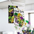 thumbnail image 3 of Mardi Gras Kitchen Dish Towels Set of 2, Joker Jester Mask Fleur De Lis New Orleans Carnival Hand Towels Drying Baking Cooking Cloth, Bes Masquere Party Home Kitchen Decor 18 x 26 Inch, 3 of 6