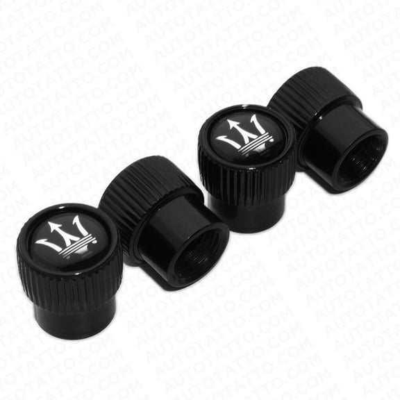 4pcs Universal Fit Maserati Car Wheels Tire Air Valve Cap Stem Dust Cover Gift
