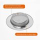 thumbnail image 3 of Kitchen Sink Strainer, Stainless Steel Sink Strainer, Kitchen Sink Grid, Thicker, Outer Diameter 112mm / 4.4 Inch(Large Size), 3 of 4