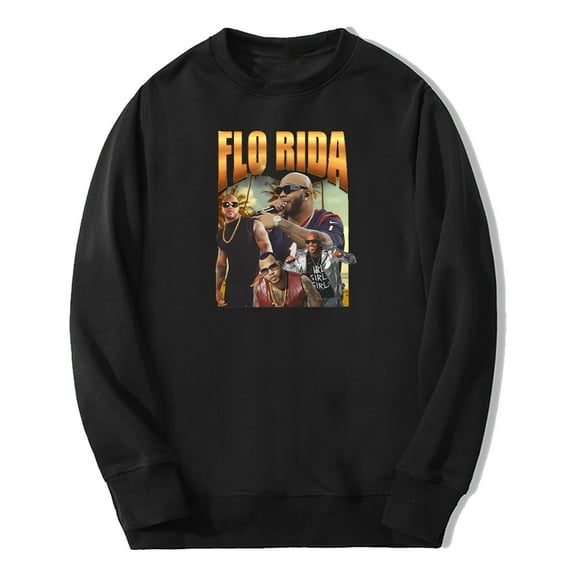 Flo Rida Rapper Vintage Graphic Merch Long Sleeve Streetwear Women Men Sweatshirt