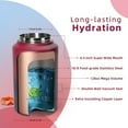 thumbnail image 3 of Gallon Water Bottle, 1 Gallon Water Bottle Insulated, 128 oz Stainless Steel Water Bottles with Sleeve, 18/8 Food-grade Double Wall Vacuum Large Water Bottle for Outdoor Camping Road Trip, 3 of 5