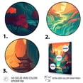 thumbnail image 3 of Designart "Intense Sunset Over Asia'S Mountains II" Japon Landscape Wall Decor, 3 of 5