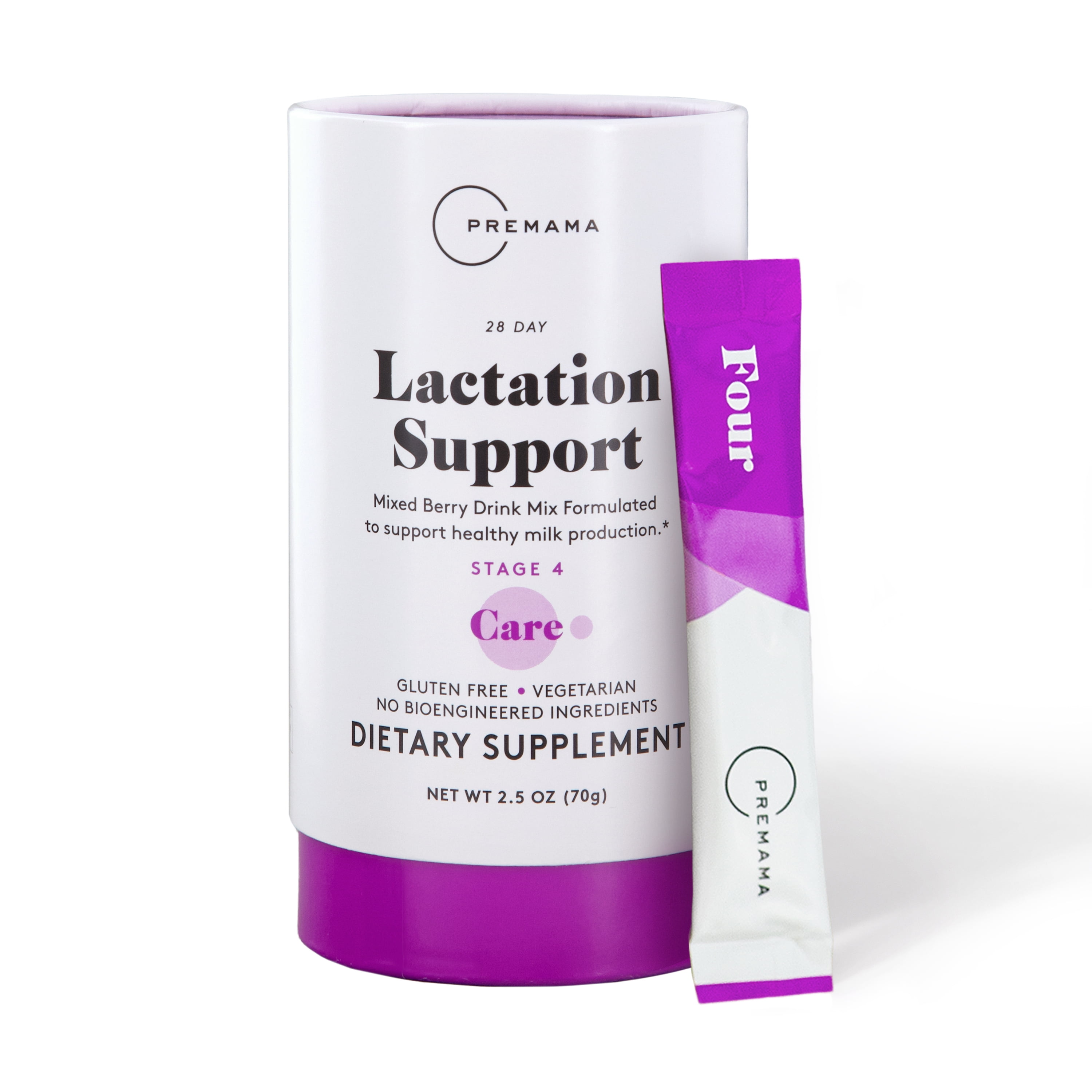 Premama Lactation Support Dietary Supplement, Mixed Berry, 28 Day Supply
