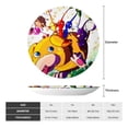thumbnail image 4 of Lsque Pikmin Pattern Ceramic Decorative Plate Decorative Plates with Display Stand Personalized Porcelain Plate Ceramic Ornaments for Wall Hanging Decoration-6in, 4 of 6