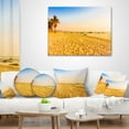 thumbnail image 4 of Designart Coconut Palm Trees on Beach - Landscape Photography Throw Pillow - 16x16, 4 of 5
