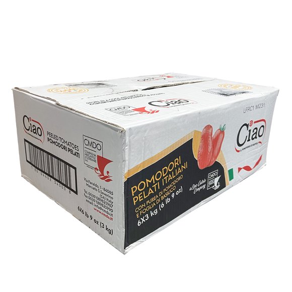 Ciao Tomates Pelées Italiennes 3 kg (Lot de 6)