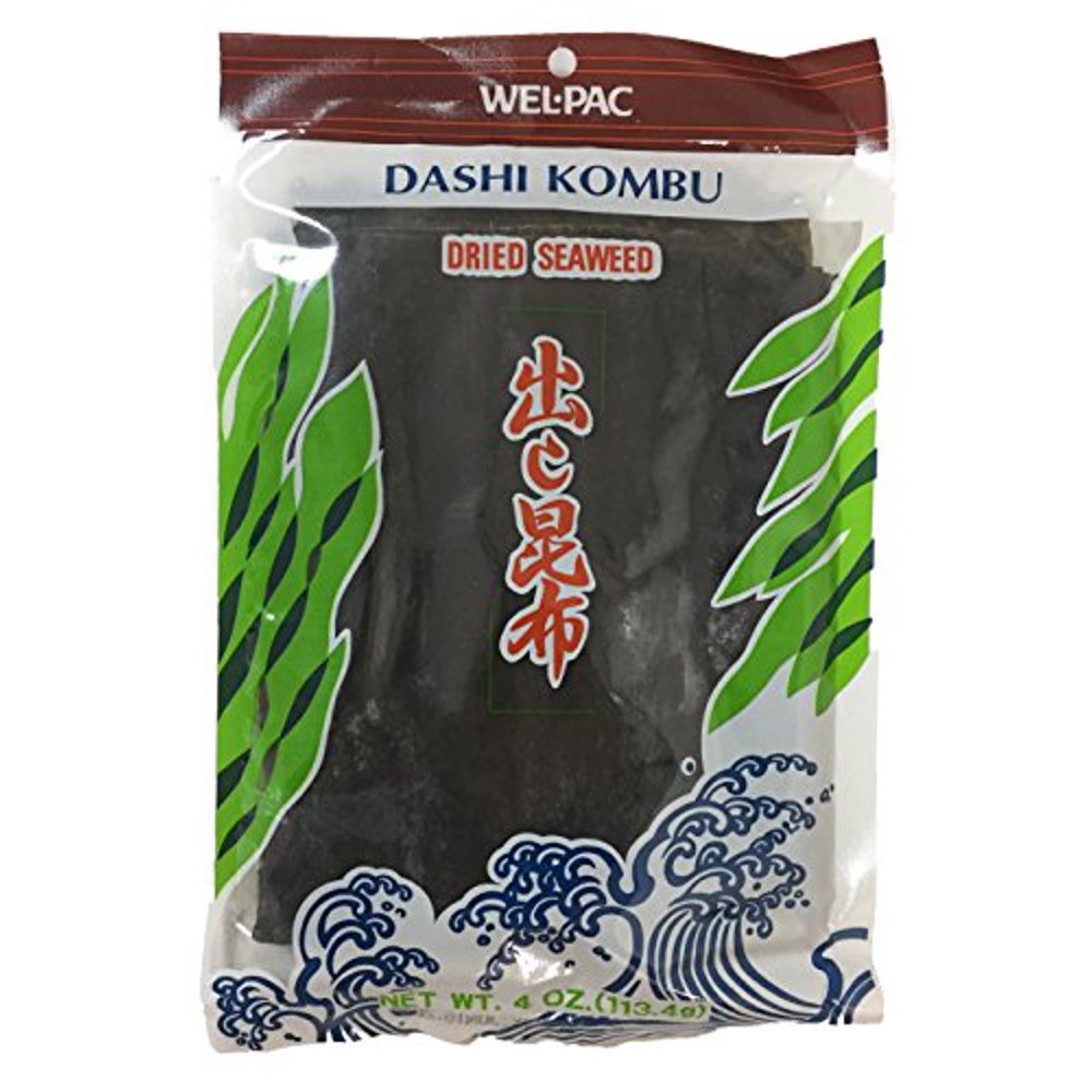 WelPac Dashi Kombu Dried Seaweed 4oz Per Pack (1 Pack)