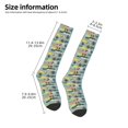 thumbnail image 5 of Balery Hawaiian Style Printed Novelty Socks Men's Women's Crew Socks Sports Socks Knee High Socks Cotton Socks Quirky and Cool Socks, 5 of 9
