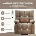 thumbnail image 4 of JONPONY Power Lift Recliner Chair for Elderly with Heat and Vibration Massage Recliner Chair with USB Charge Port for Living Room- Infinite Position, Side Pocket,Brown, 4 of 13