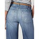 thumbnail image 5 of Pantalones vaqueros elásticos de cintura media para mujer con corte de bota y bolsillos lavados sin cinturónB-mid 蓝色水洗口袋X-Large, 5 of 5