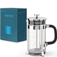 thumbnail image 4 of Cafetera de prensa francesa QUQIYSO 1L 304 de acero inoxidable, 4 of 6
