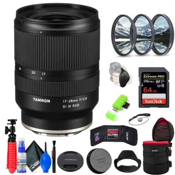 Tamron 17-28mm f/2.8 Di III RXD Lens for Sony E   Accessories (INTL Model)