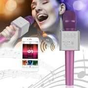 Q9 Super Bass W ireless B luetooth Mobile p hone Karaoke Microp hone Handheld