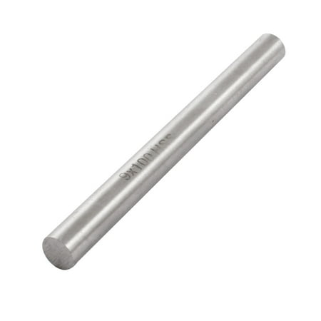 Unique Bargains 9mm x 100mm Silver Tone HSS Round Machine Boring Tool Bar Rod