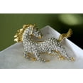 thumbnail image 4 of Vintage Art Rhinestone Galloping Horse Pin, Diamante Running Horse Brooch, 4 of 7