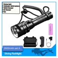 thumbnail image 2 of IPX8 Waterproof Professional Diver Light Powerful Led Diving Flashlight LED Underwater 200M Torch Lamp Lanterna ,Portable, 2 of 6