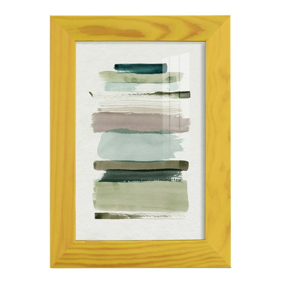 Grass Stains I - Framed Print w/glass - Sunflower Yellow