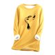 thumbnail image 2 of Puntoco Sudadera con estampado de forro polar grueso para mujer Ropa interior cálida Liquidación Puntoco Puntoco-7308, 2 of 3