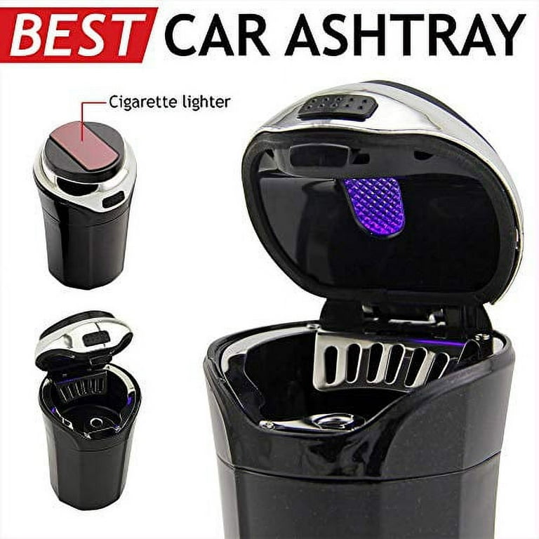TAKAVU RR-2-3-1 Car Ashtray, Easy Clean Up Detachable Stainless