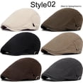 thumbnail image 3 of Boinas para hombre, sombrero de calle, primavera Otoño Invierno, boina Retro británica, sombreros para hombre, gorras de pintor con visera, sombreros, 3 of 5