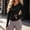 Black, variant on Drovellove Women's Long Sleeve Zipper Hoodie with Pockets – Slim Fit Cropped Athletic Jacket, UPF 50 Sun Protection, Breathable Moisture-Wicking Top for Yoga, Running, Hiking & Outdoor Training
