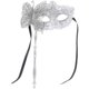 thumbnail image 1 of Máscara de antifaz con vara, ideal para fiestas de disfraces, bailes y graduaciones., 1 of 7
