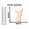 thumbnail image 2 of Unfinished Wood Deer Doe Head Silhouette - Craft- up to 46" DIY 16" / 1", 2 of 3